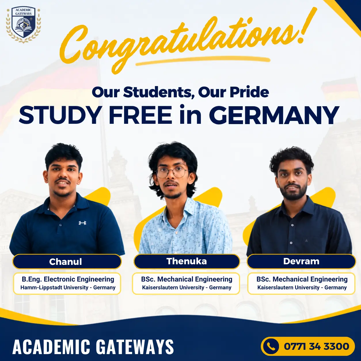 Academic Gateways - German FREE Education Success Stories