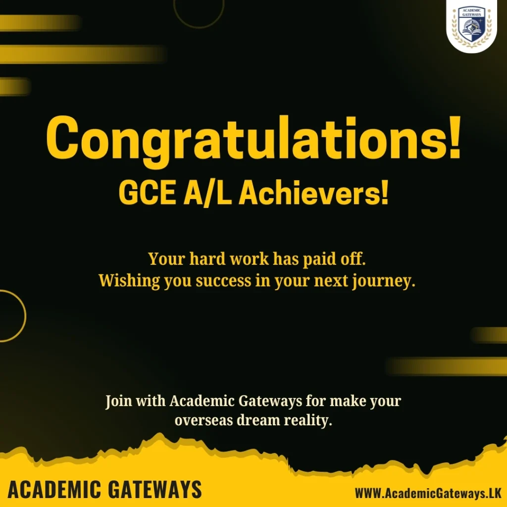 Congratulations for GCE AL Students