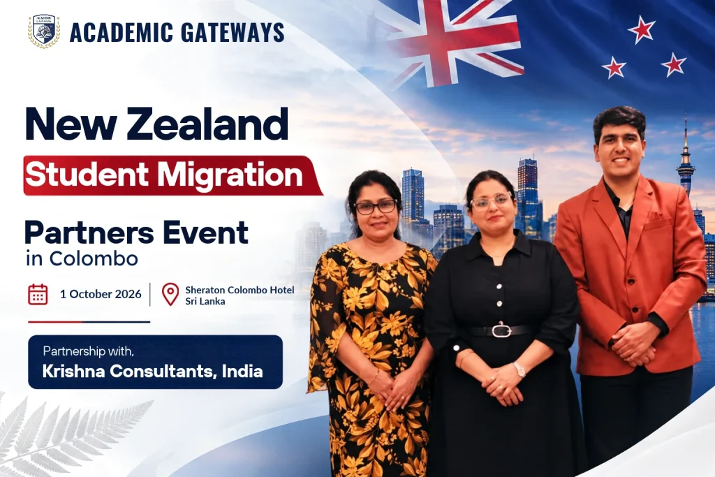 Academic Gateways Participates in New Zealand Student Migration Partners Event in Colombo - Krishna Consultants
